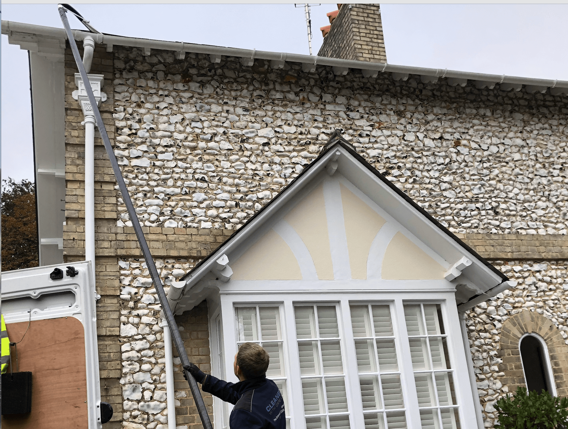 Professional gutter cleaning tools and equipment used by The Roof Moss Cleaners in Godalming